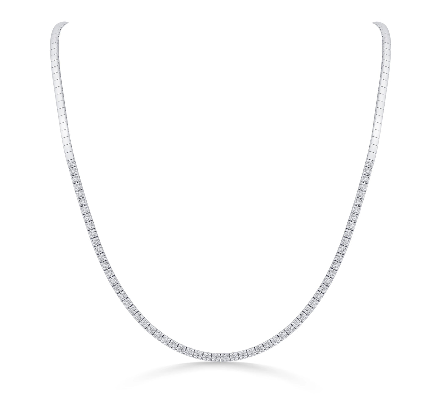 Solitaire Diamond Whisper Line Necklace - Zen Diamond India