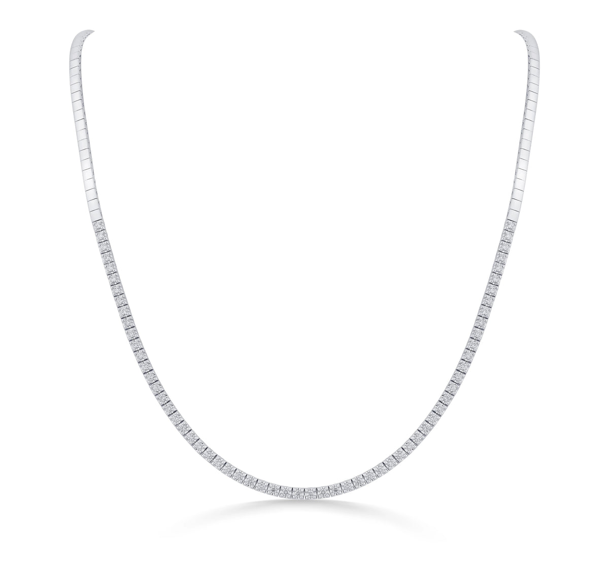Solitaire Diamond Whisper Line Necklace - Zen Diamond India