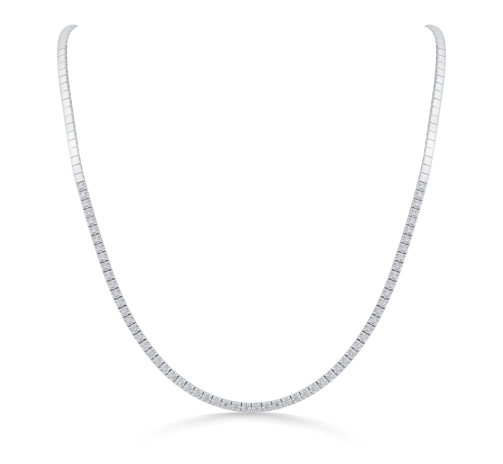 Solitaire Diamond Whisper Line Necklace - Zen Diamond India