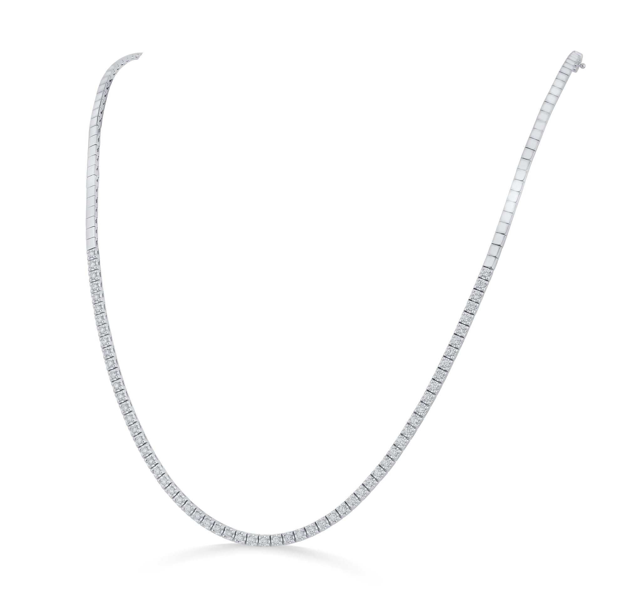 Solitaire Diamond Whisper Line Necklace - Zen Diamond India