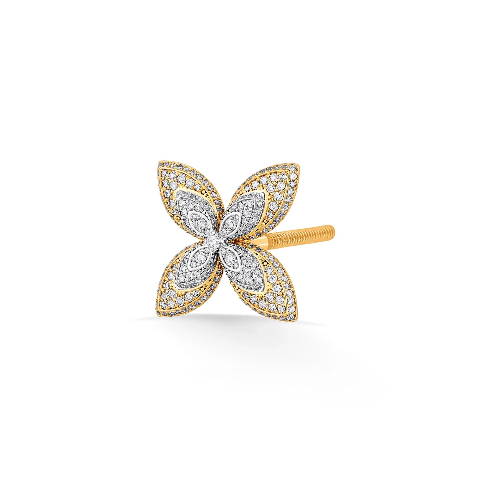 Bloom Radiance Diamond Earrings - Zen Diamond India