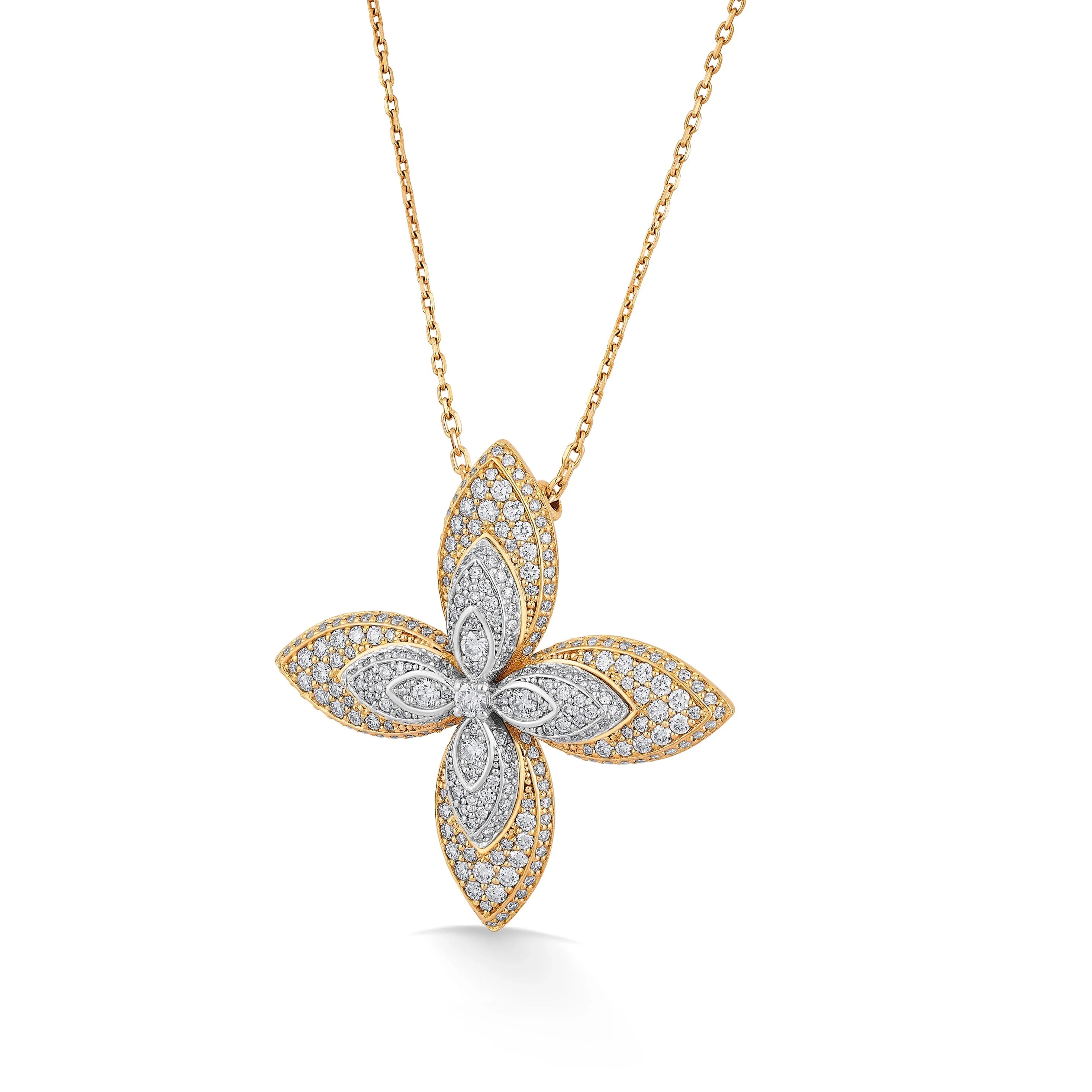 Bloom Elegance Diamond pendant - Zen Diamond India