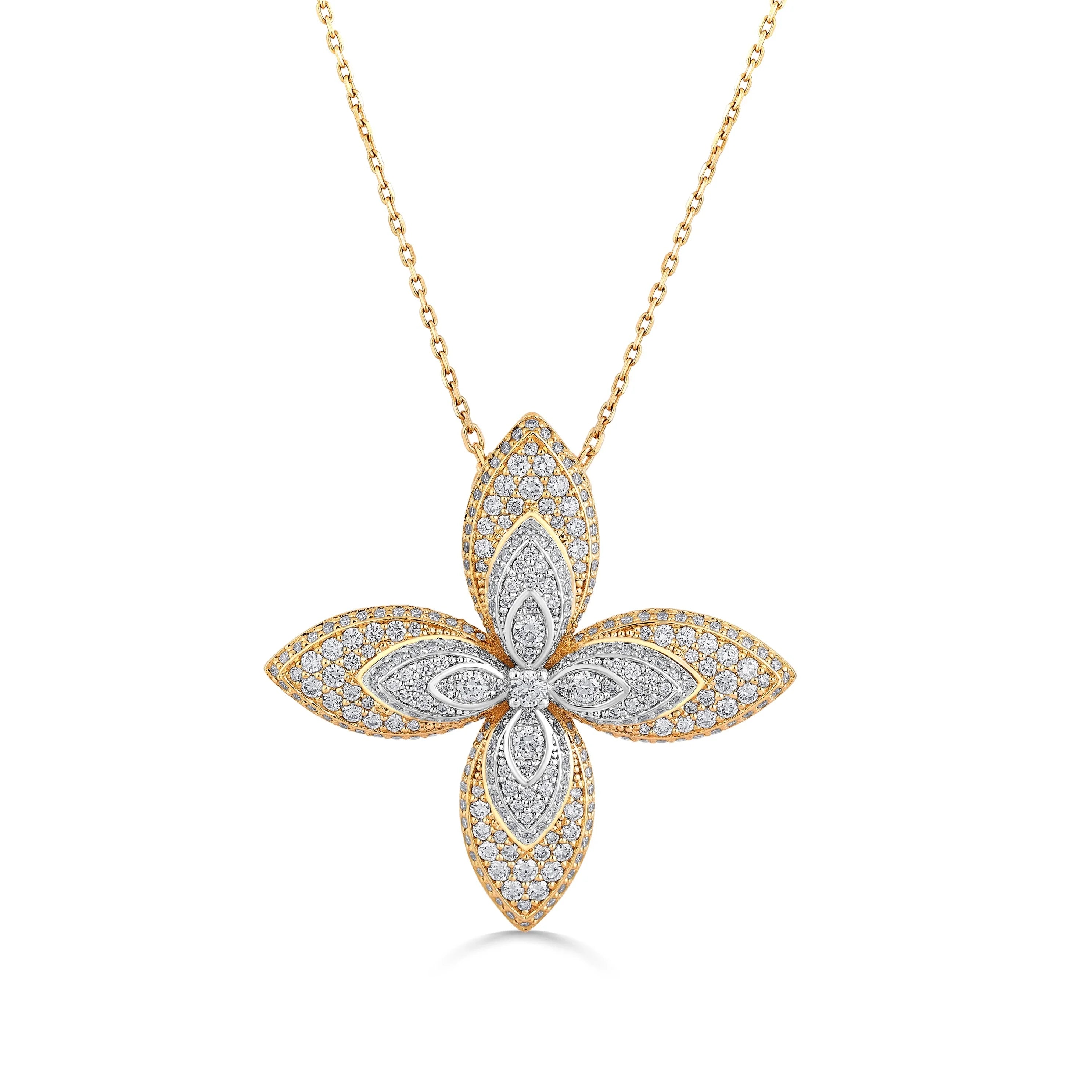 Bloom Elegance Diamond pendant - Zen Diamond India