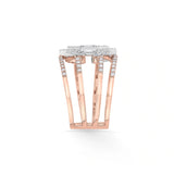 Enchante Royal Diamond Citadel Stacker Ring - Zen Diamond India