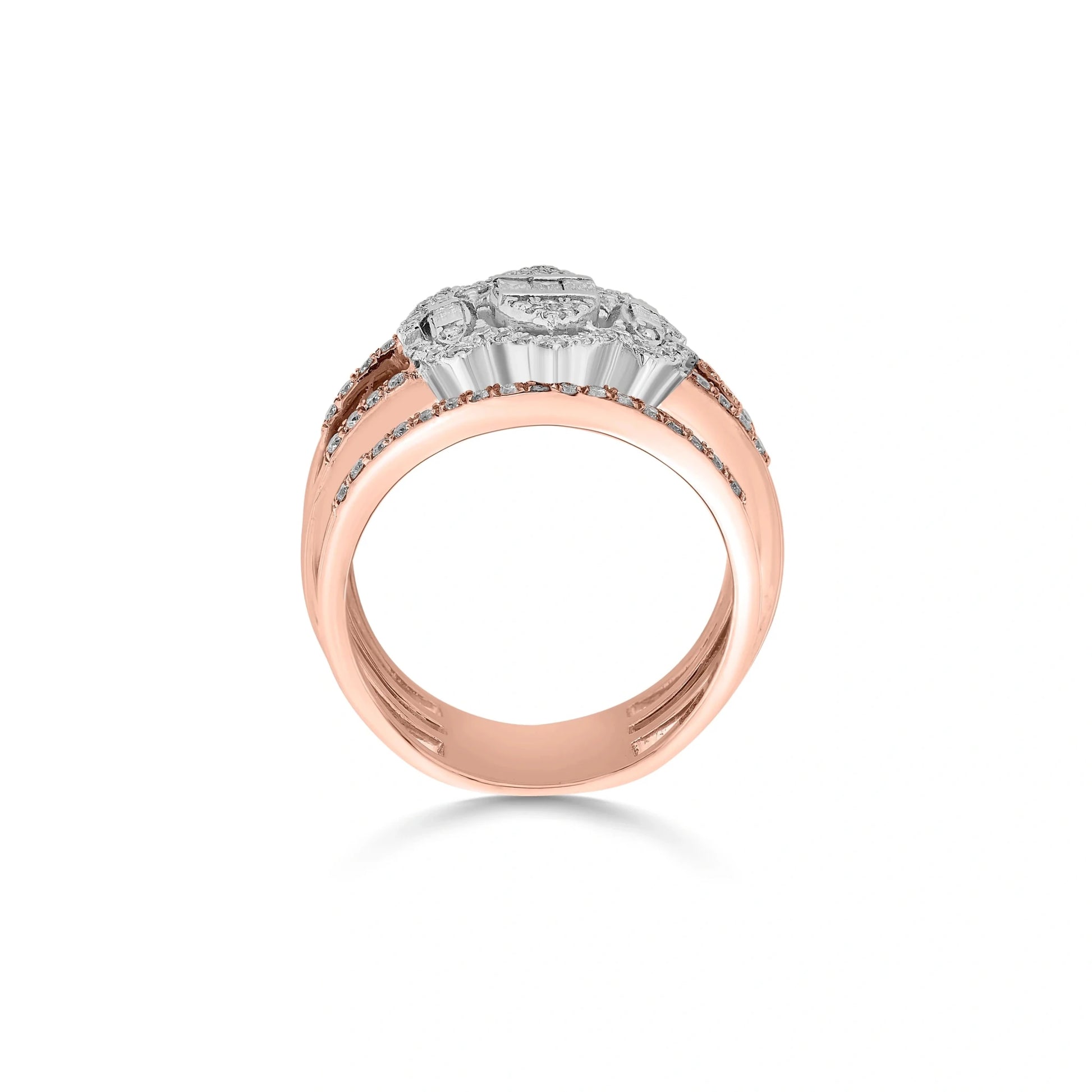 Enchante Royal Diamond Citadel Stacker Ring - Zen Diamond India