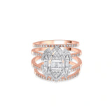 Enchante Royal Diamond Citadel Stacker Ring - Zen Diamond India