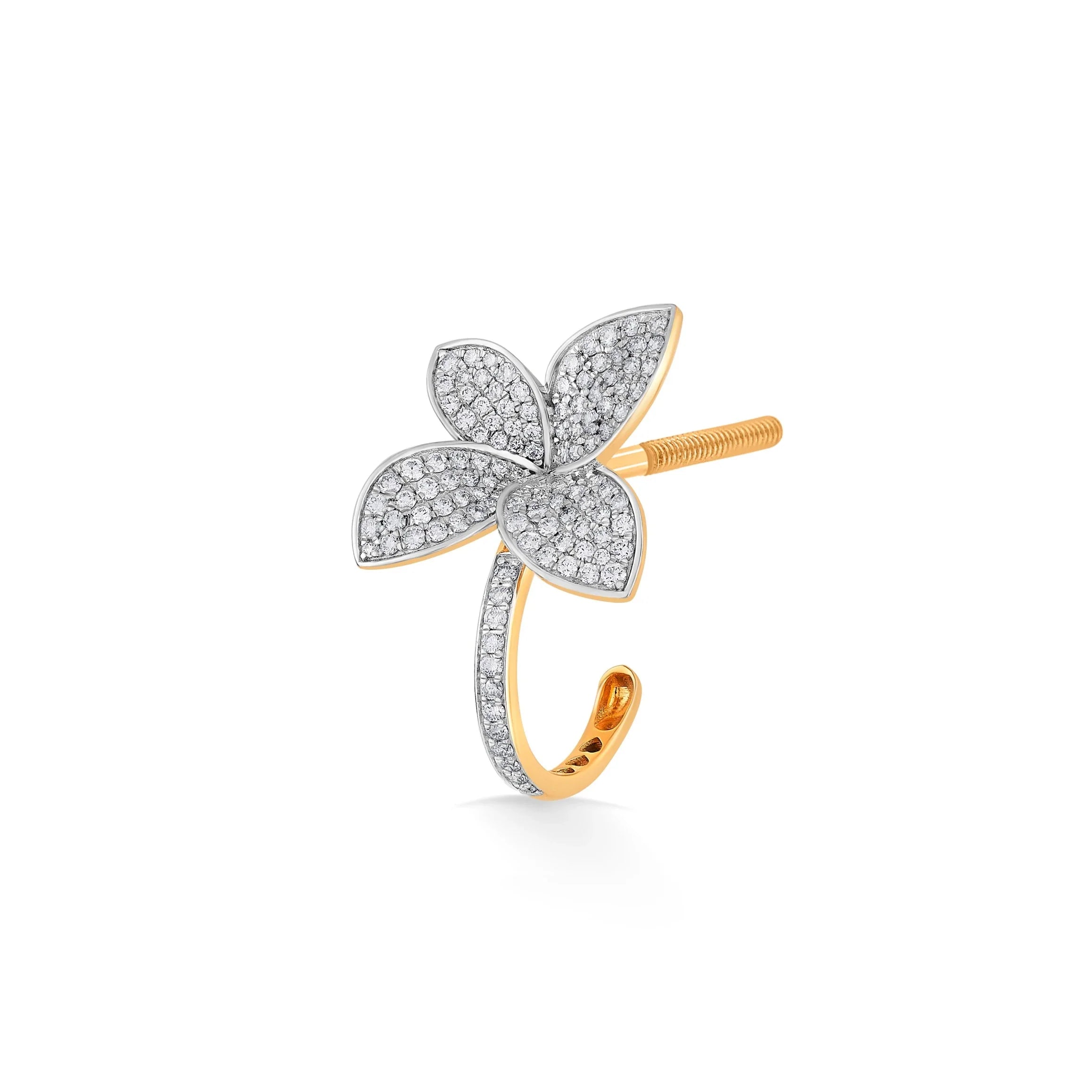 Bloom Radiant Diamond Earrings - Zen Diamond India