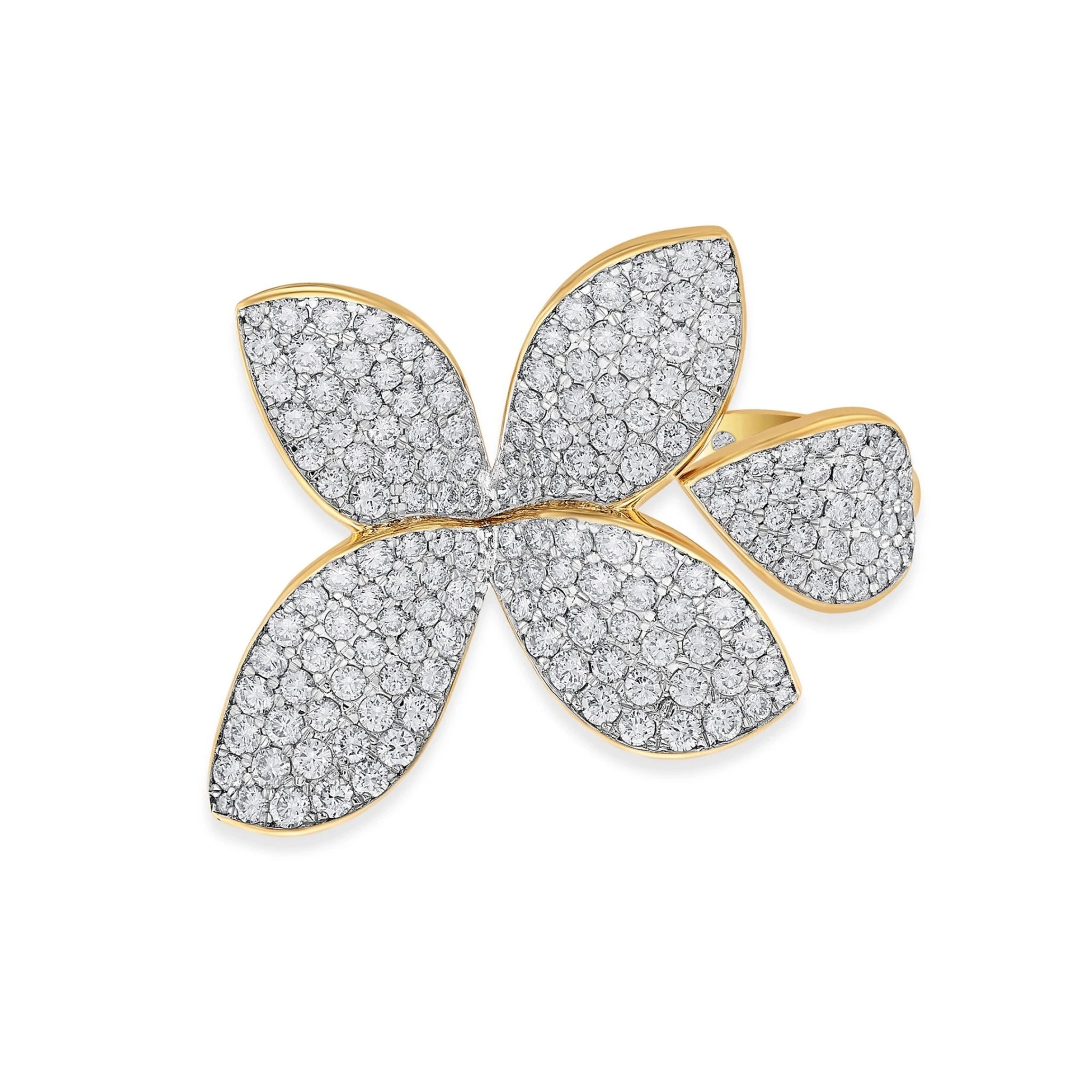 Bloom Imperial Petal Glow Ring - Zen Diamond India