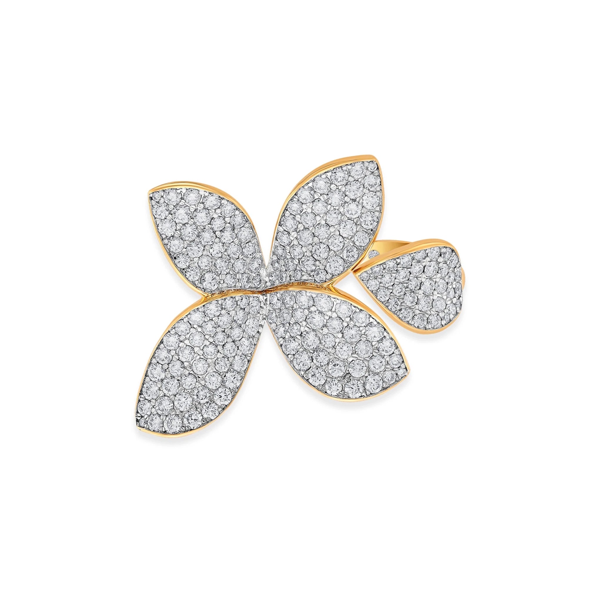 Bloom Imperial Petal Glow Ring - Zen Diamond India