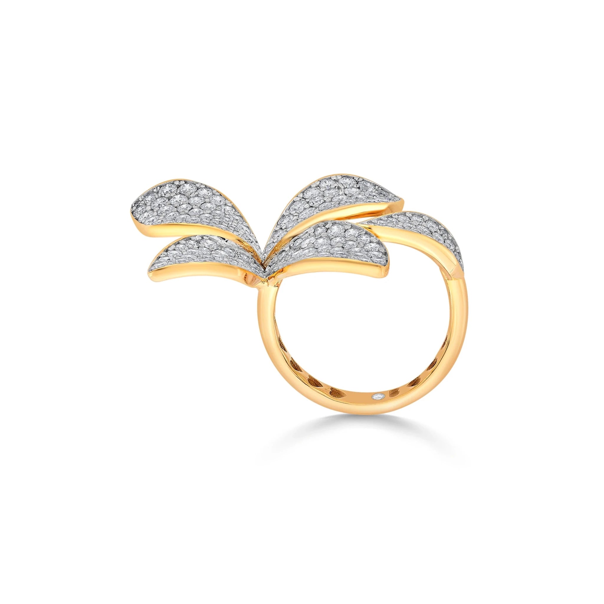 Bloom Imperial Petal Glow Ring - Zen Diamond India