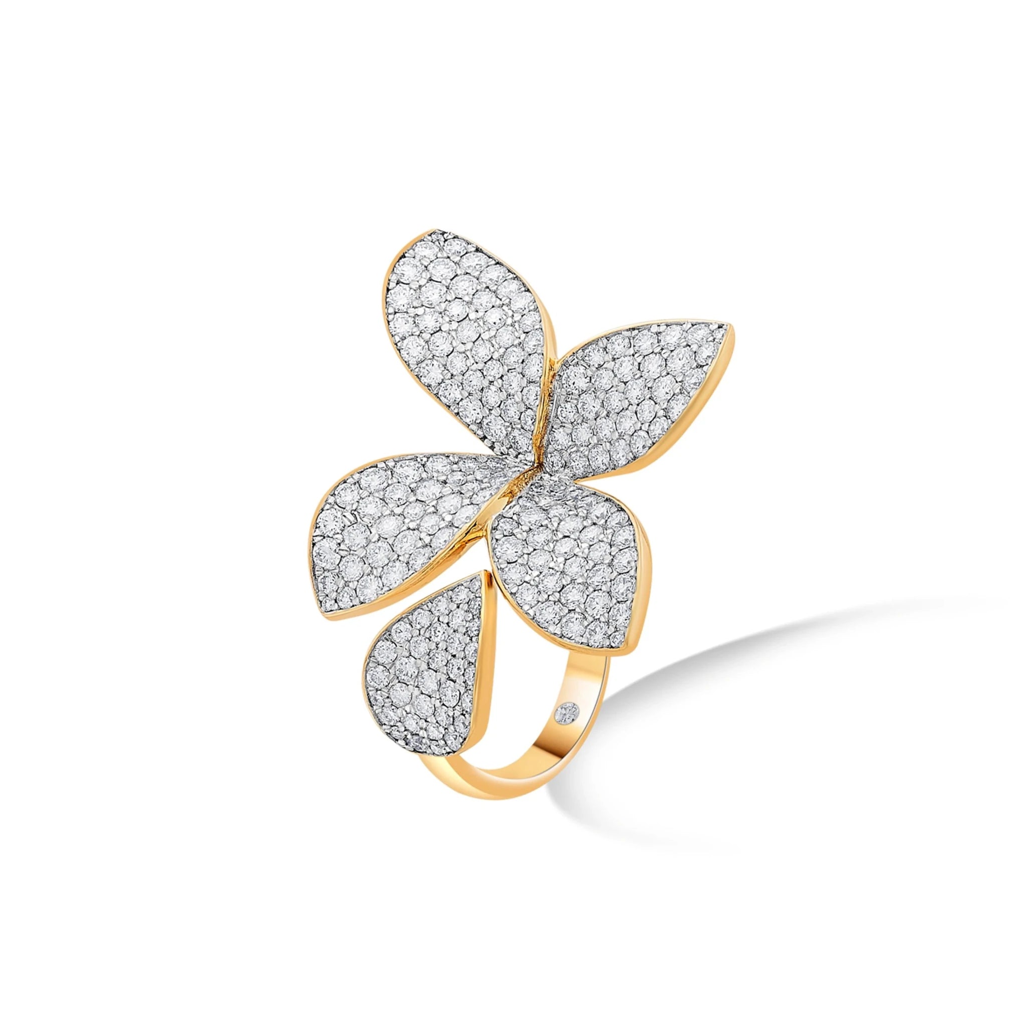 Bloom Imperial Petal Glow Ring - Zen Diamond India