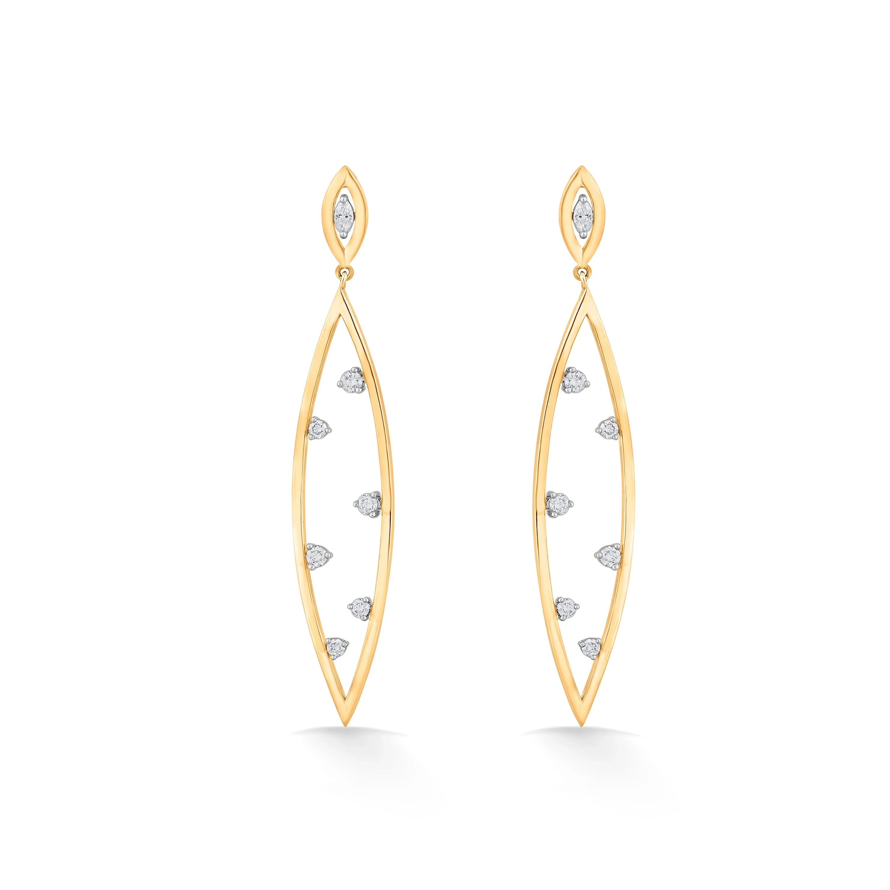 Soirée Sleek Luxe Diamond Drops - Zen Diamond India