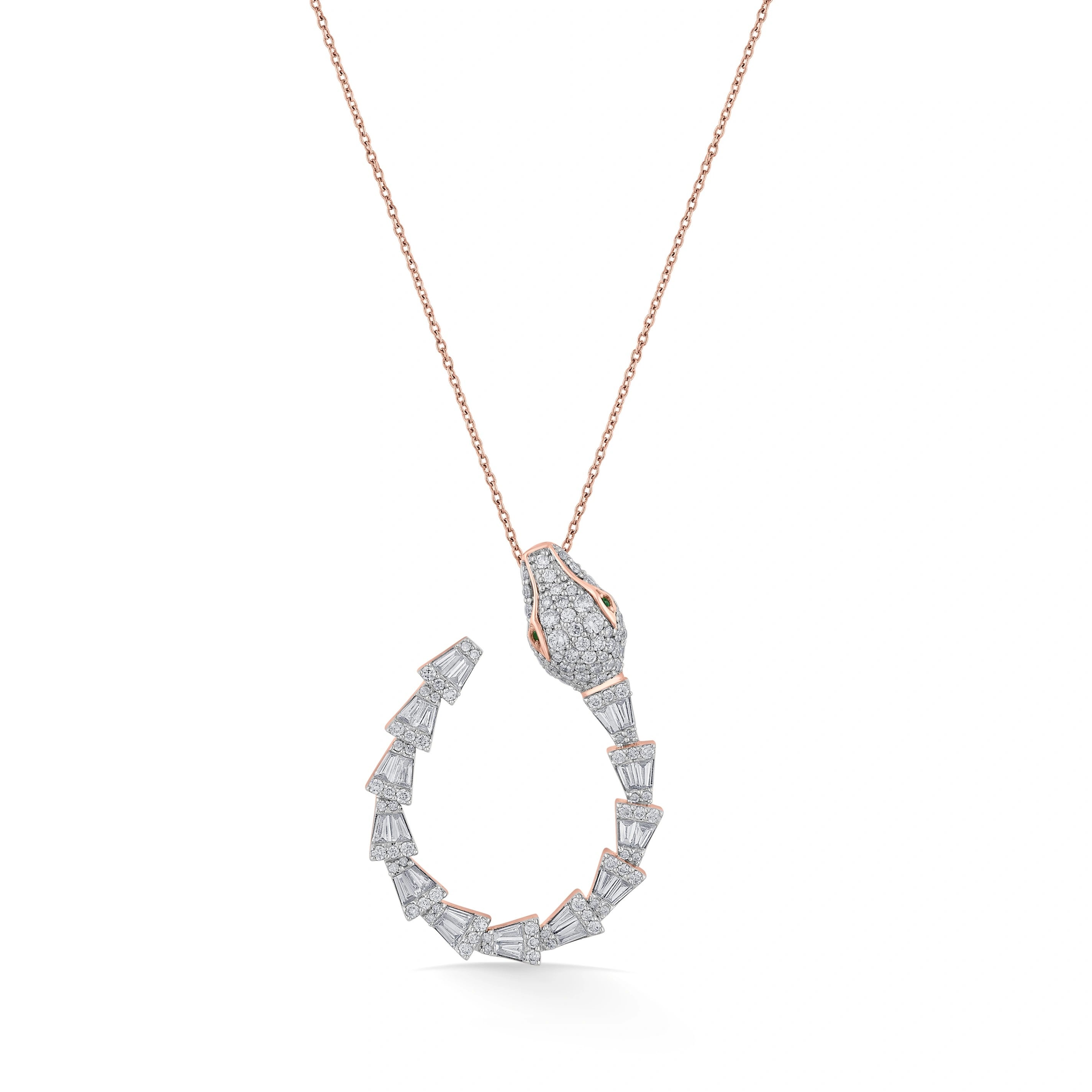 Enchante Serpentine Dazzle Pendant - Zen Diamond India