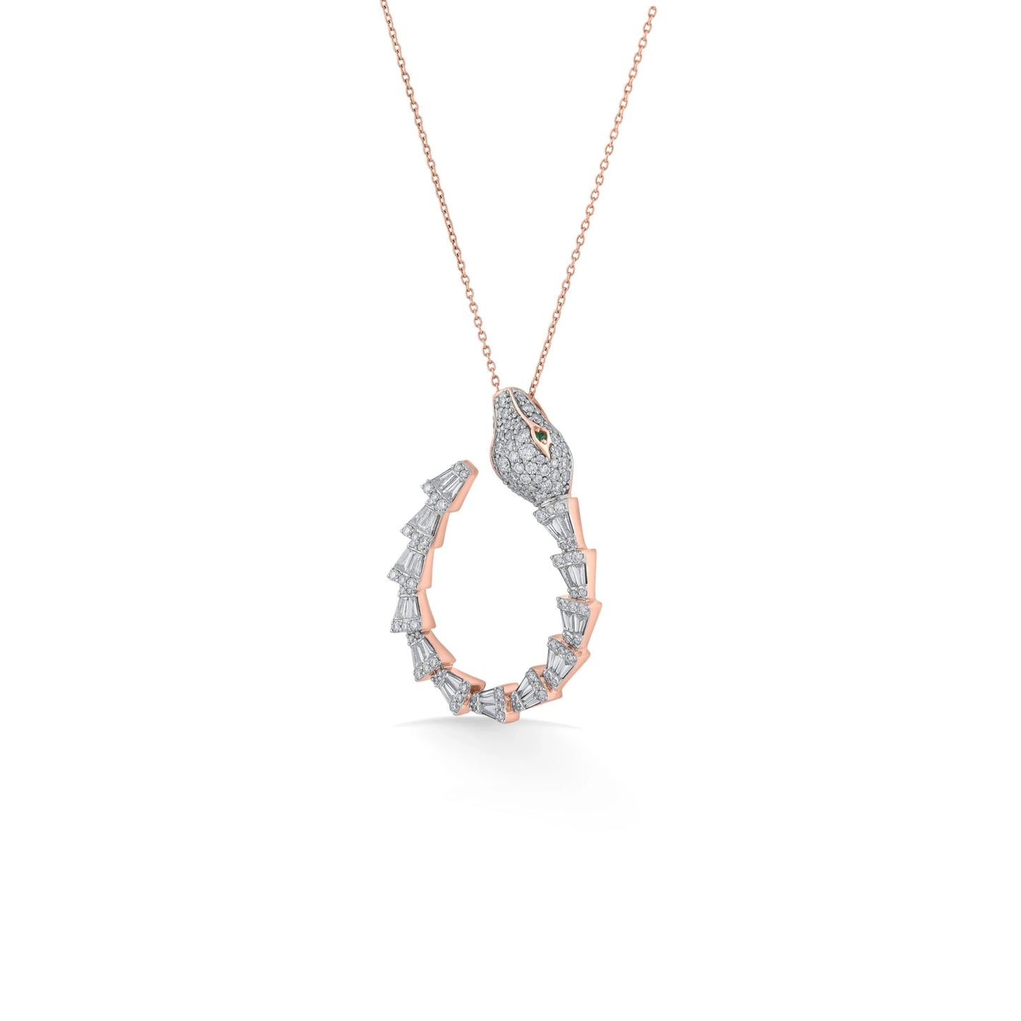 Enchante Serpentine Dazzle Pendant - Zen Diamond India