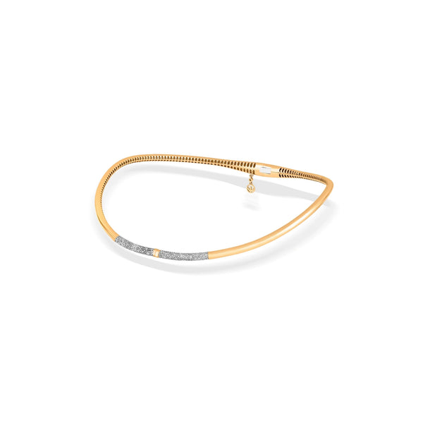 Soiree Sleek Curve Diamond Choker - Zen Diamond India