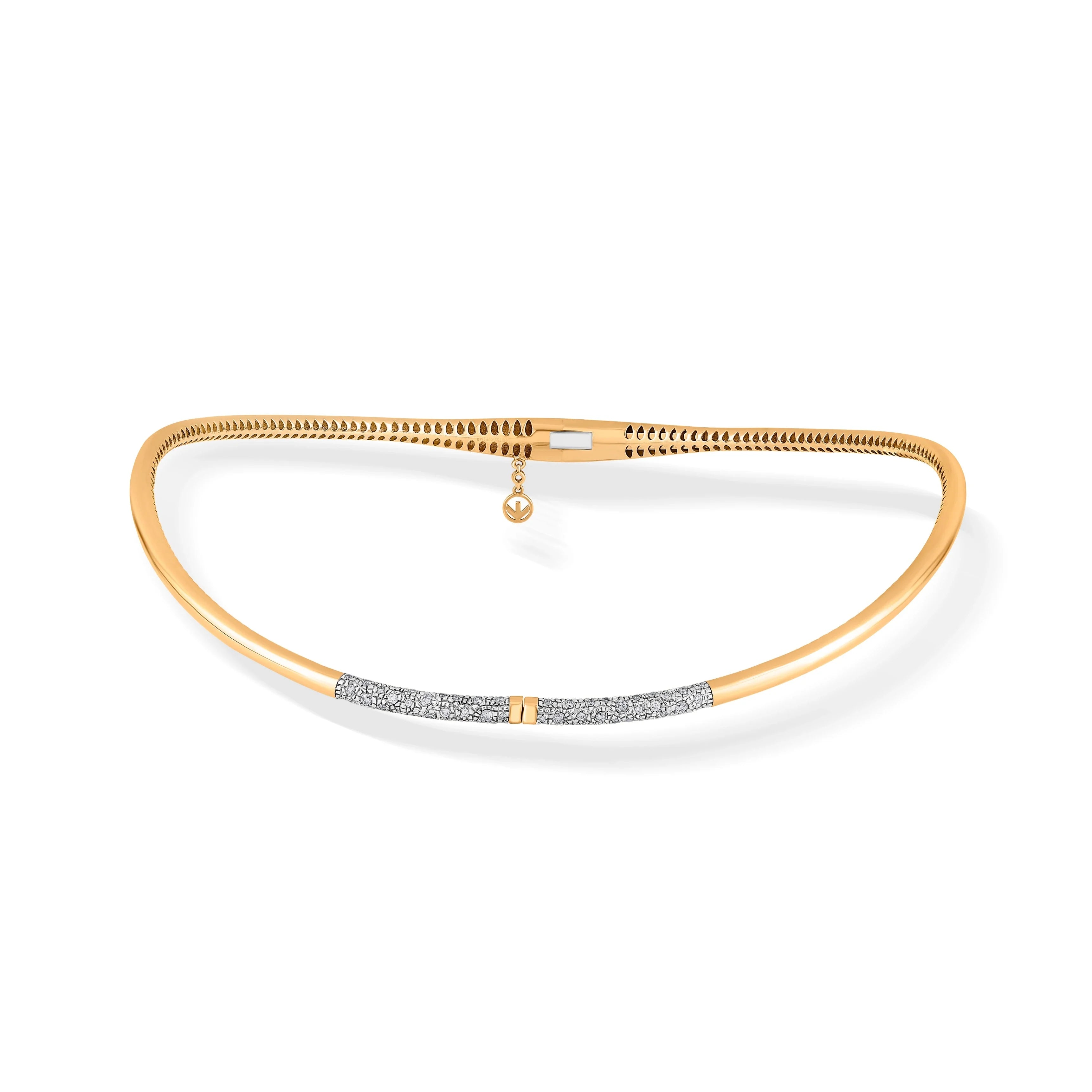 Soiree Couture Diamond V - Curve Collar - Zen Diamond India