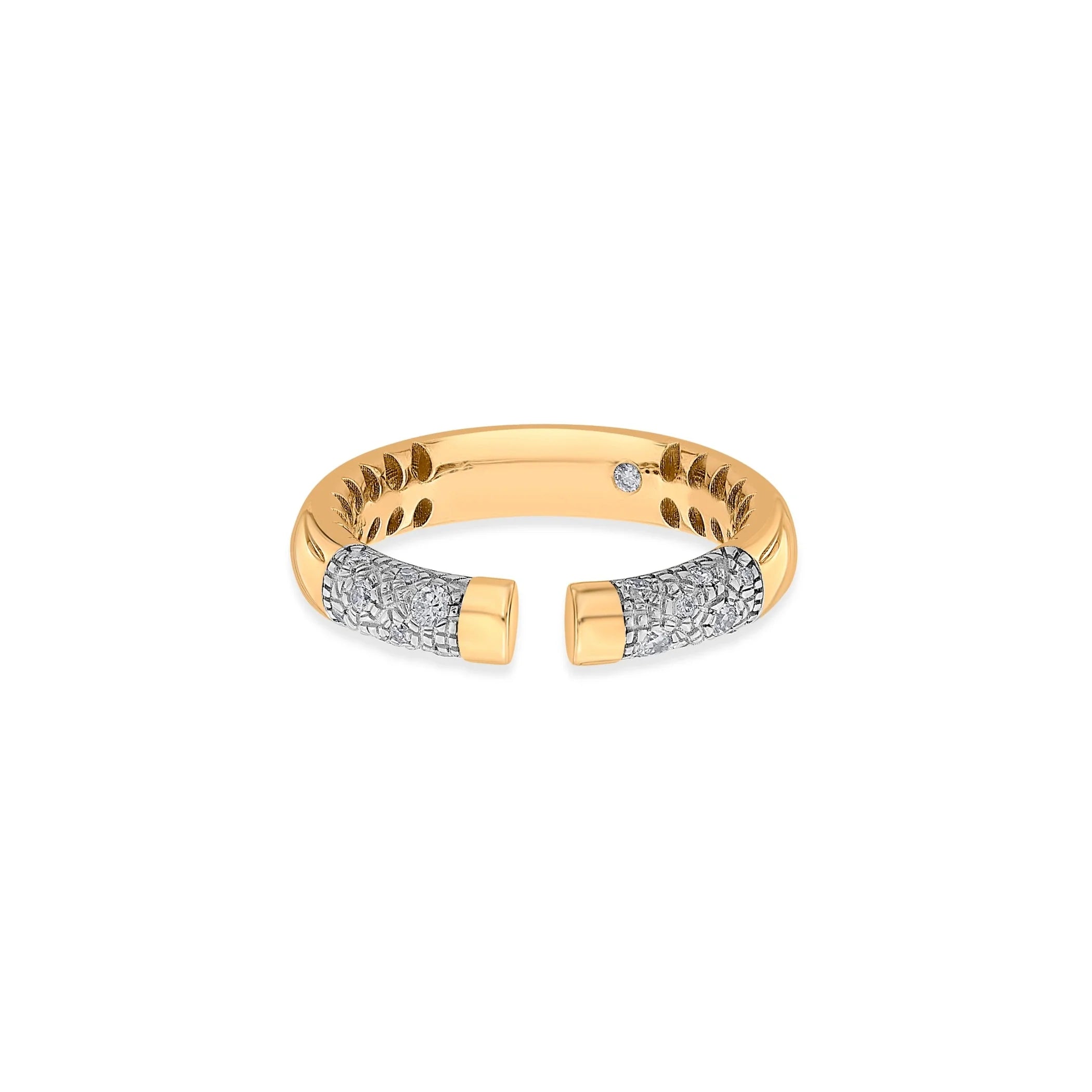 Soiree Textura Shine Statement Ring - Zen Diamond India