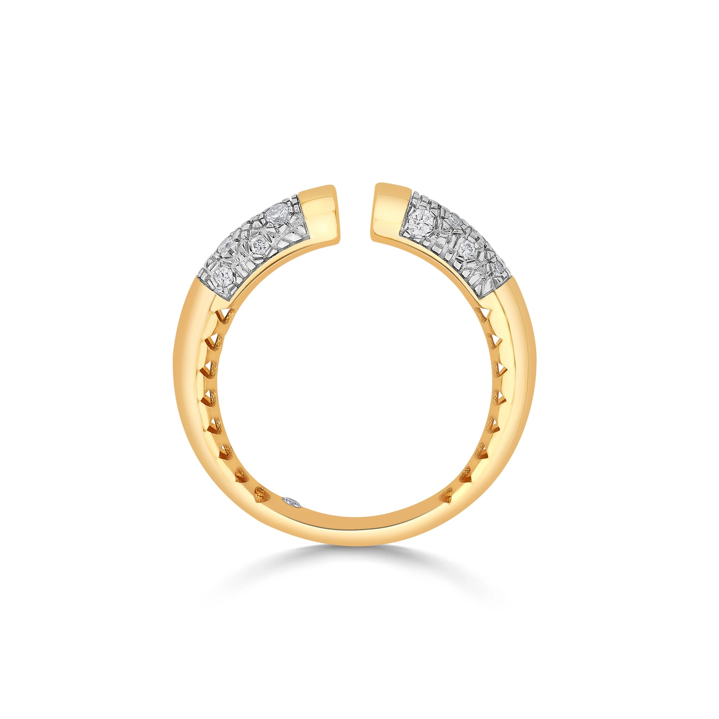 Soiree Textura Shine Statement Ring - Zen Diamond India