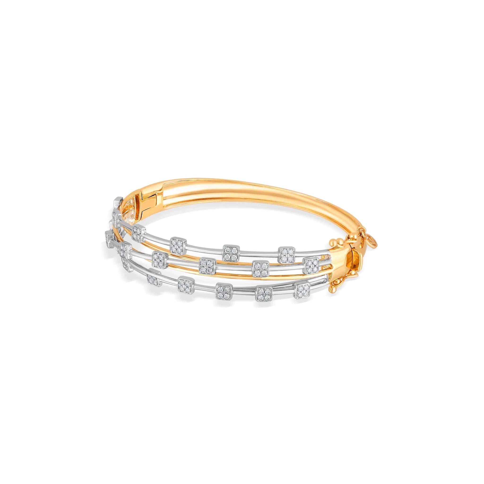 Enchante Quadra - Pop Cuff Bracelet - Zen Diamond India