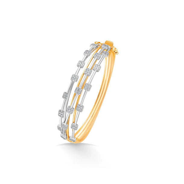 Enchante Quadra - Pop Cuff Bracelet - Zen Diamond India