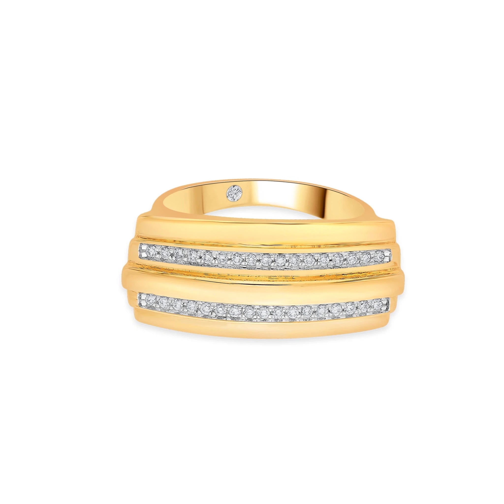 Soiree Gleam Layer Diamond Band - Zen Diamond India