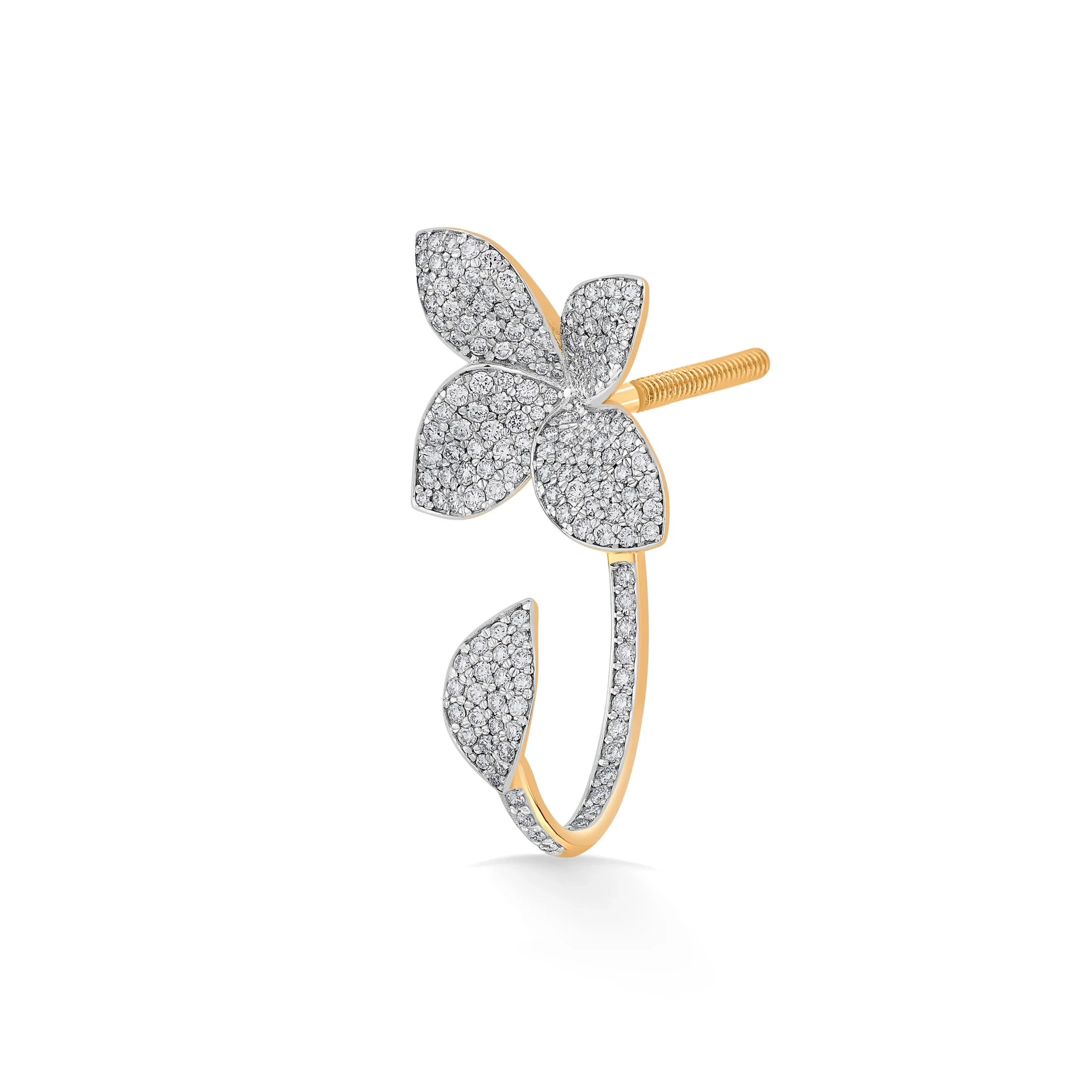 Bloom Cascade Diamond Earrings - Zen Diamond India