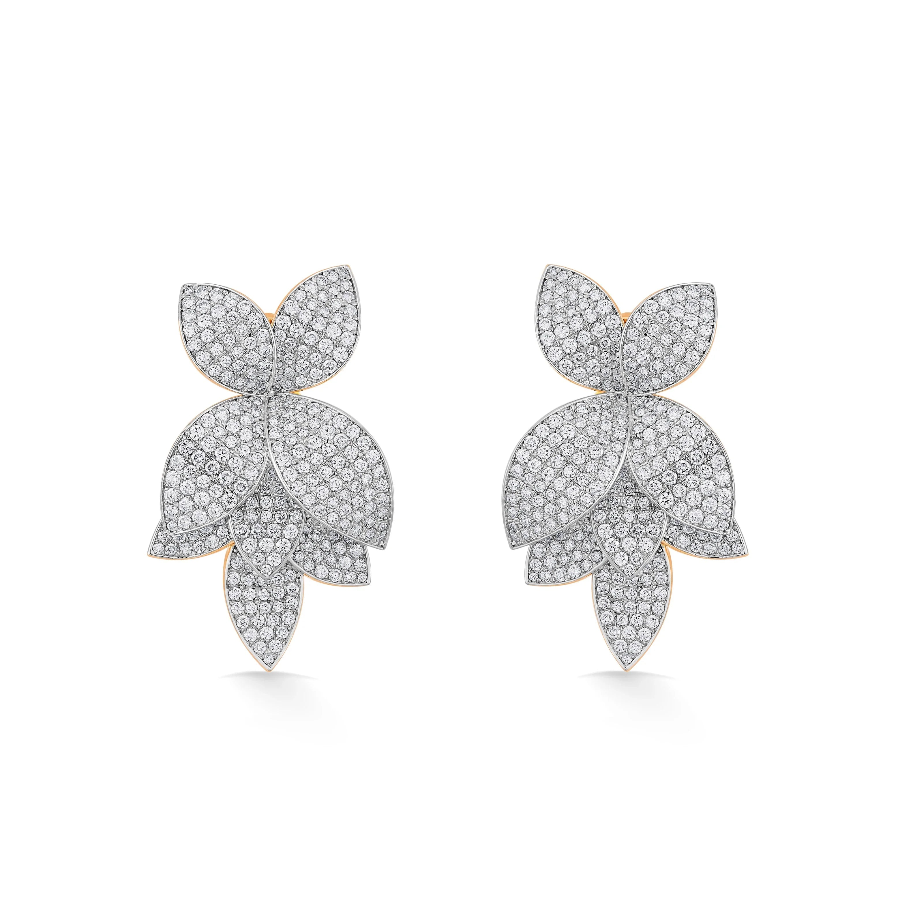 Bloom Majestic Diamond Earrings - Zen Diamond India