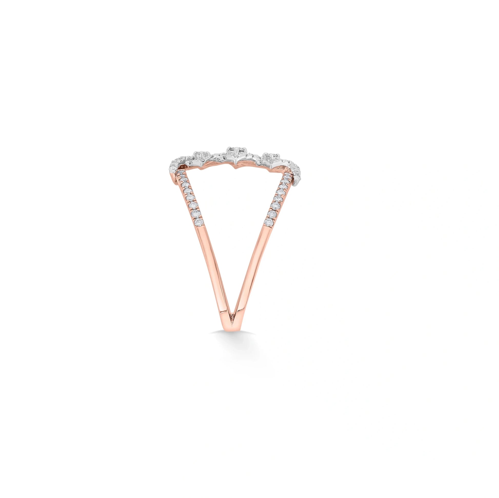 Enchante Floating Diamond Trio Ring - Zen Diamond India