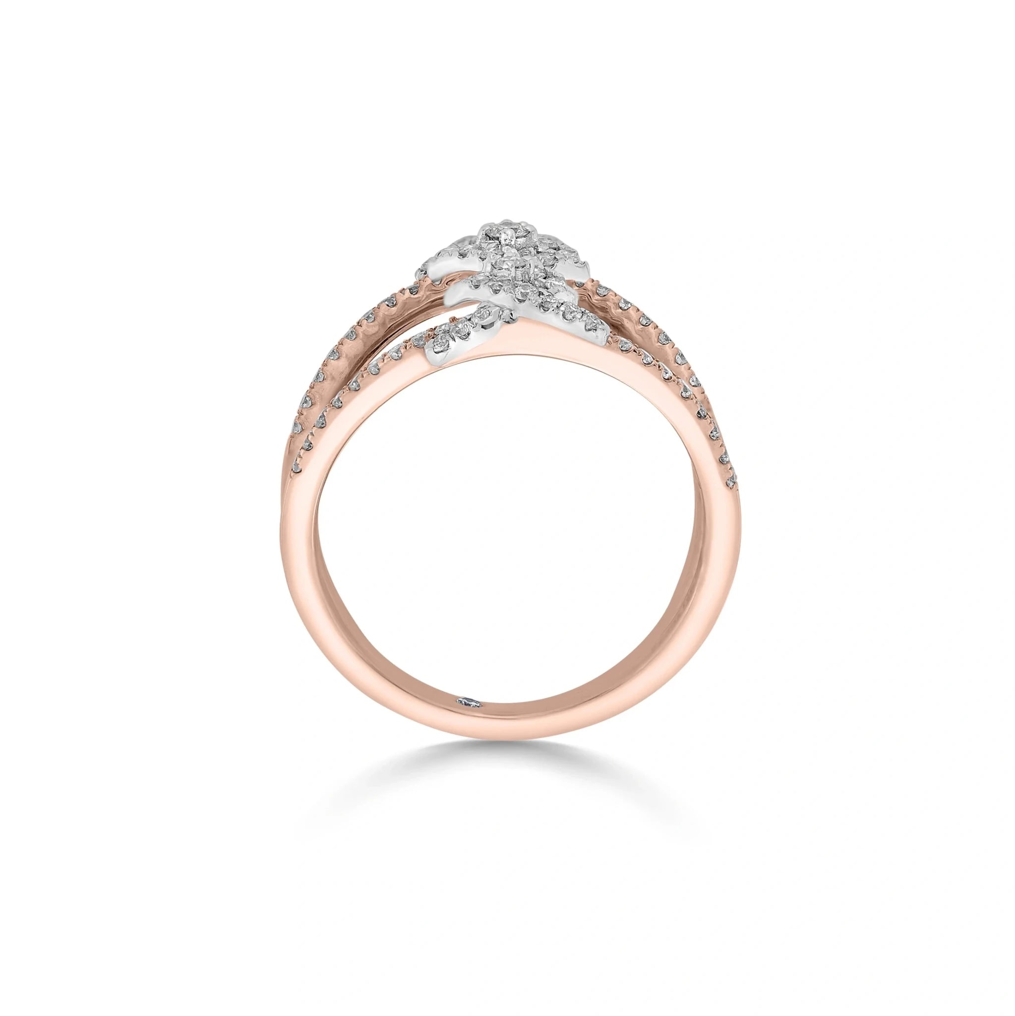 Enchante Floating Diamond Trio Ring - Zen Diamond India