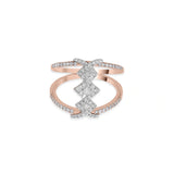Enchante Floating Diamond Trio Ring - Zen Diamond India