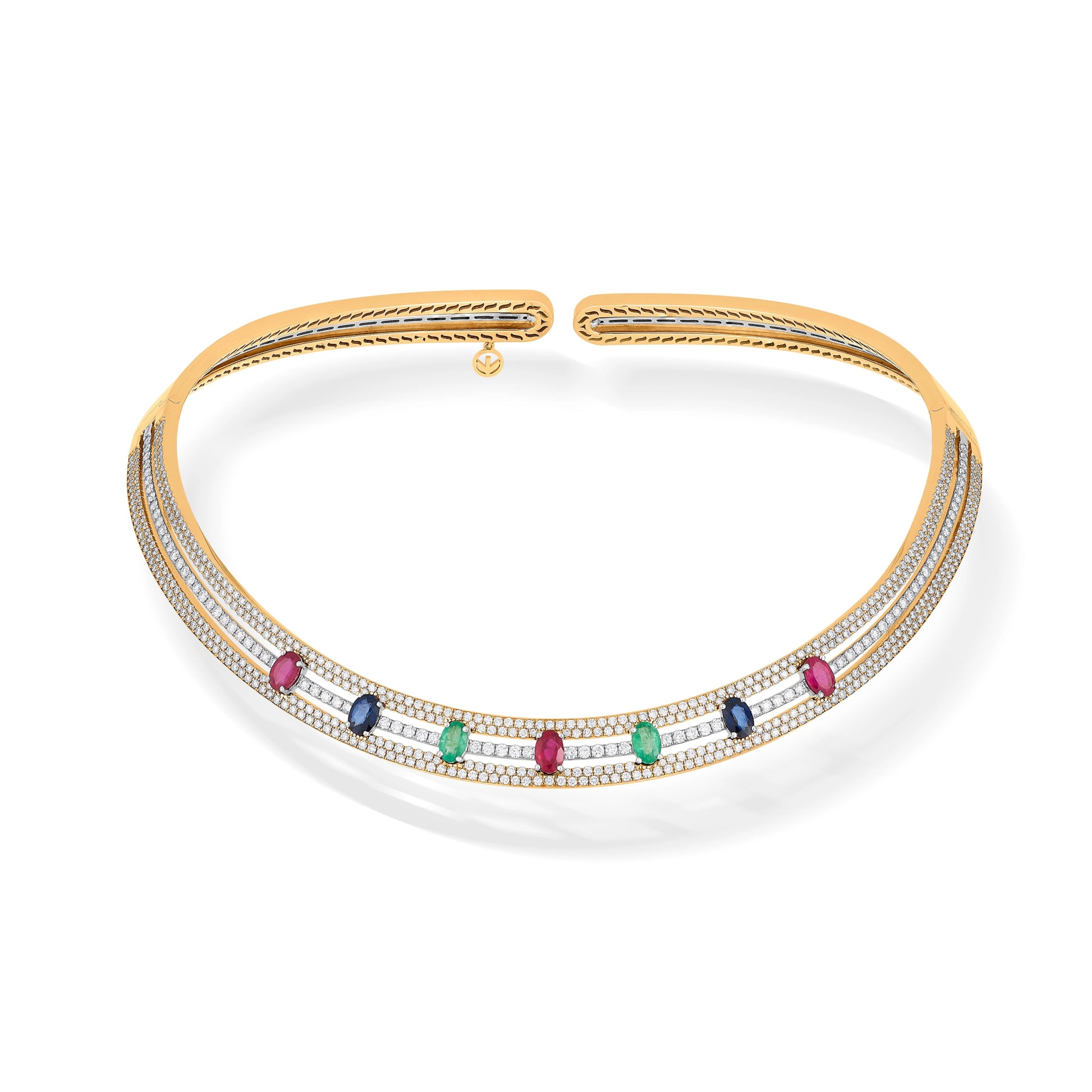 Toren Prism Aura Choker - Zen Diamond India