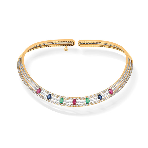Toren Prism Aura Choker - Zen Diamond India