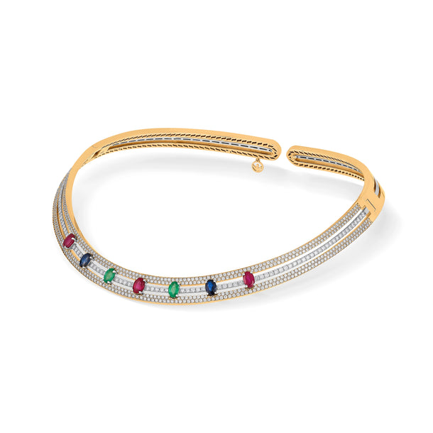 Toren Prism Aura Choker - Zen Diamond India