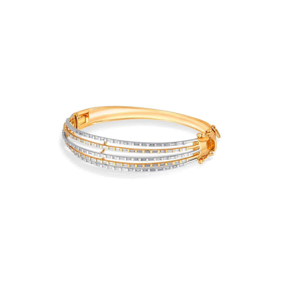 Enchante Radiant Three - Lane Cuff Bracelet - Zen Diamond India