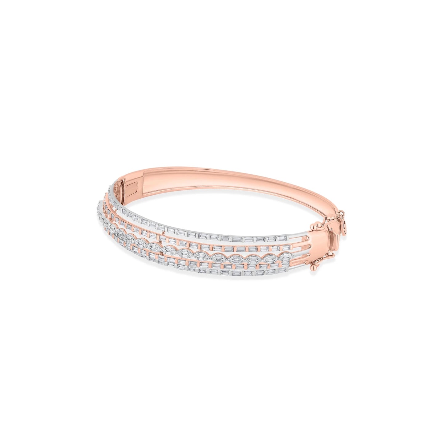 Enchante Triple - Track Radiance Bracelet - Zen Diamond India