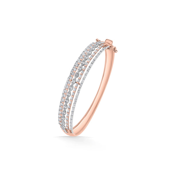 Enchante Triple - Track Radiance Bracelet - Zen Diamond India