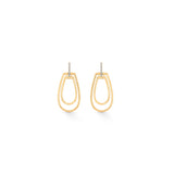 Soiree Golden Loop Glam Earrings - Zen Diamond India
