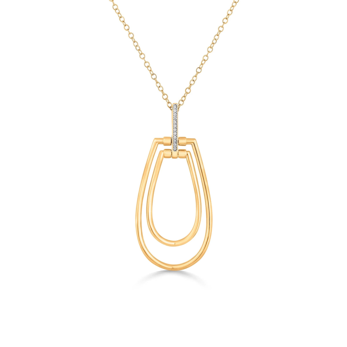 Soiree Luxe Loop Drop Pendant - Zen Diamond India