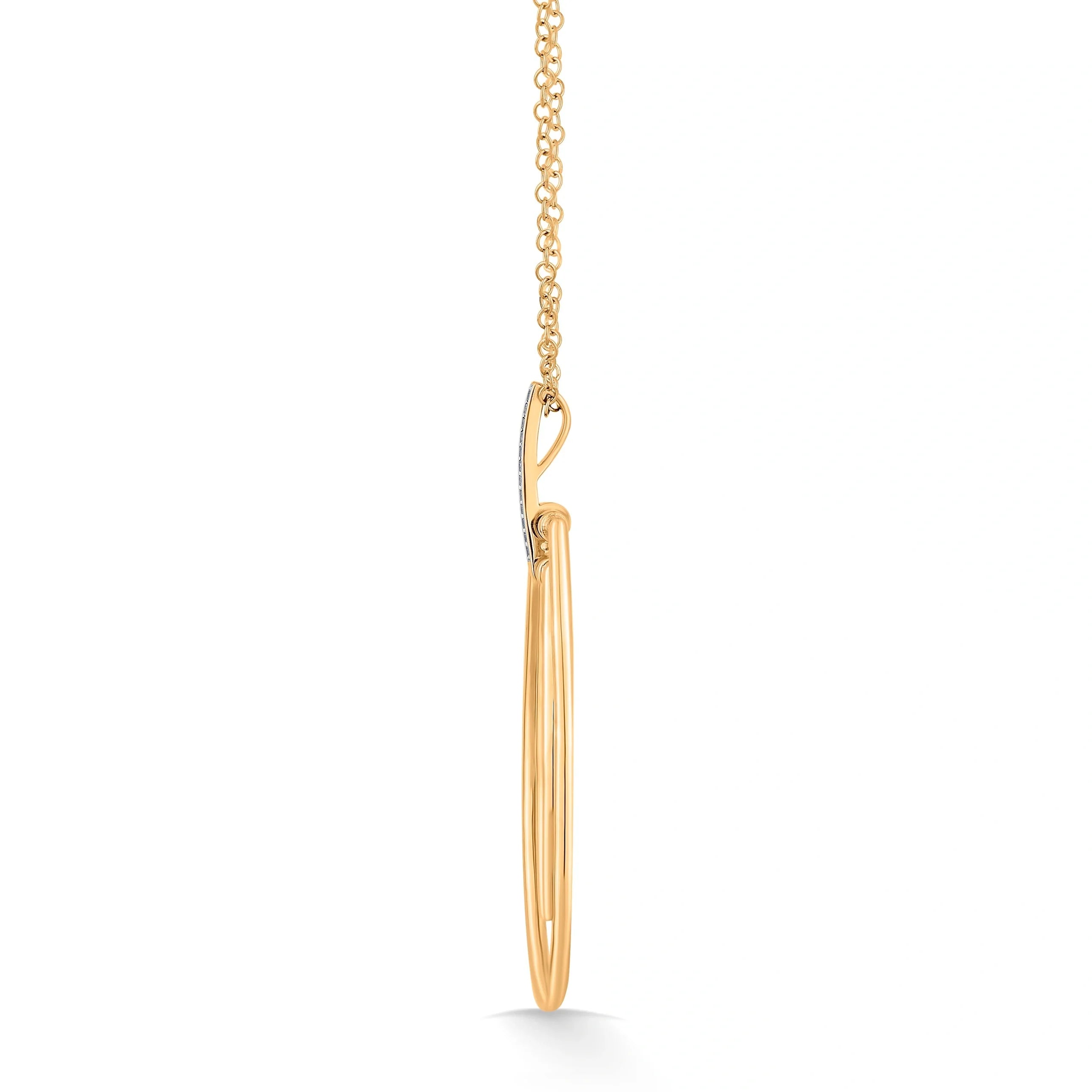 Soiree Luxe Loop Drop Pendant - Zen Diamond India
