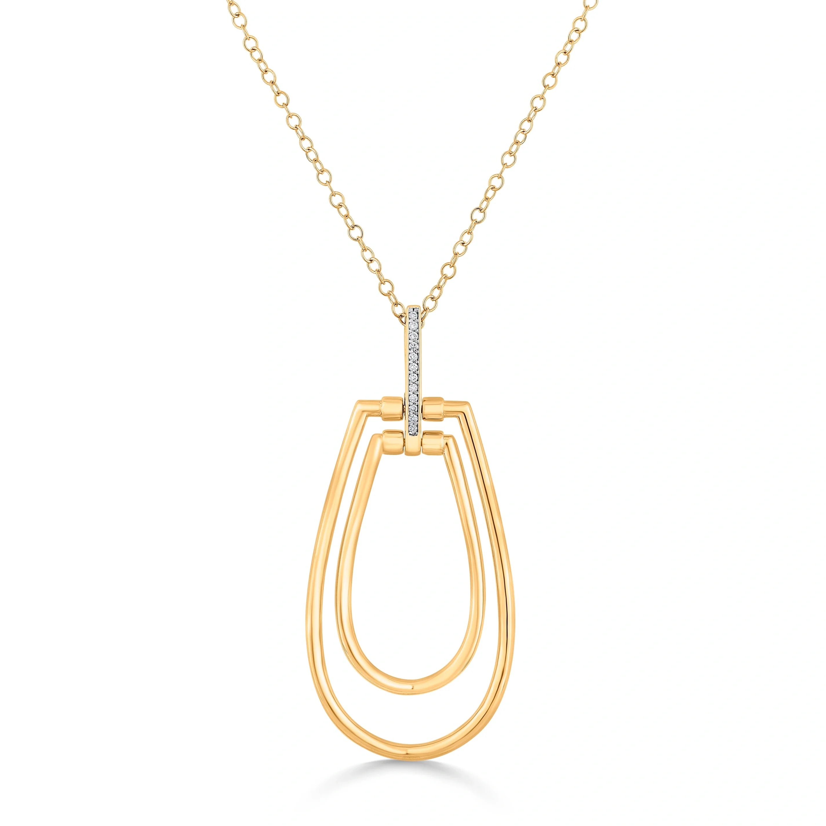 Soiree Luxe Loop Drop Pendant - Zen Diamond India