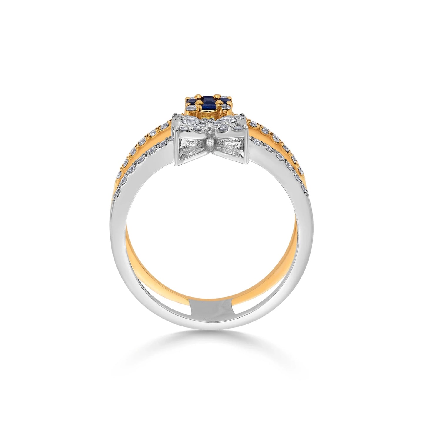 Toren Flutter & Flow Stack Ring - Zen Diamond India