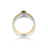 Toren Flutter & Flow Stack Ring - Zen Diamond India