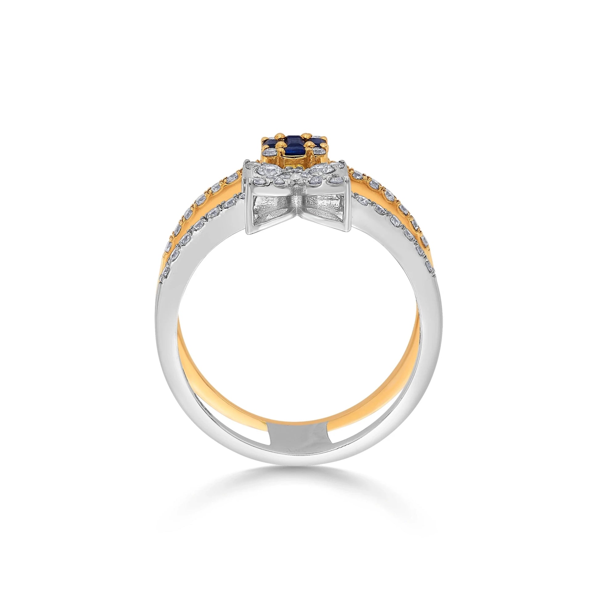 Toren Flutter & Flow Stack Ring - Zen Diamond India