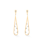 Soiree Glace RainDrop Dangle Earrings - Zen Diamond India