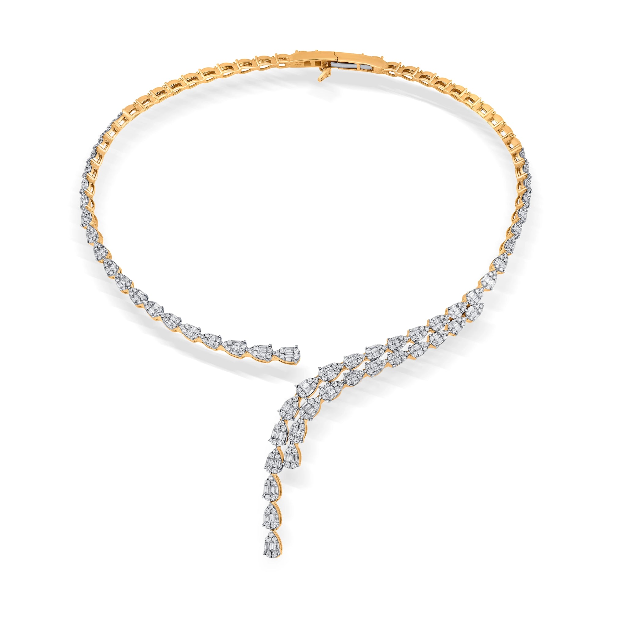 Enchante Shimmer Fall Necklace - Zen Diamond India