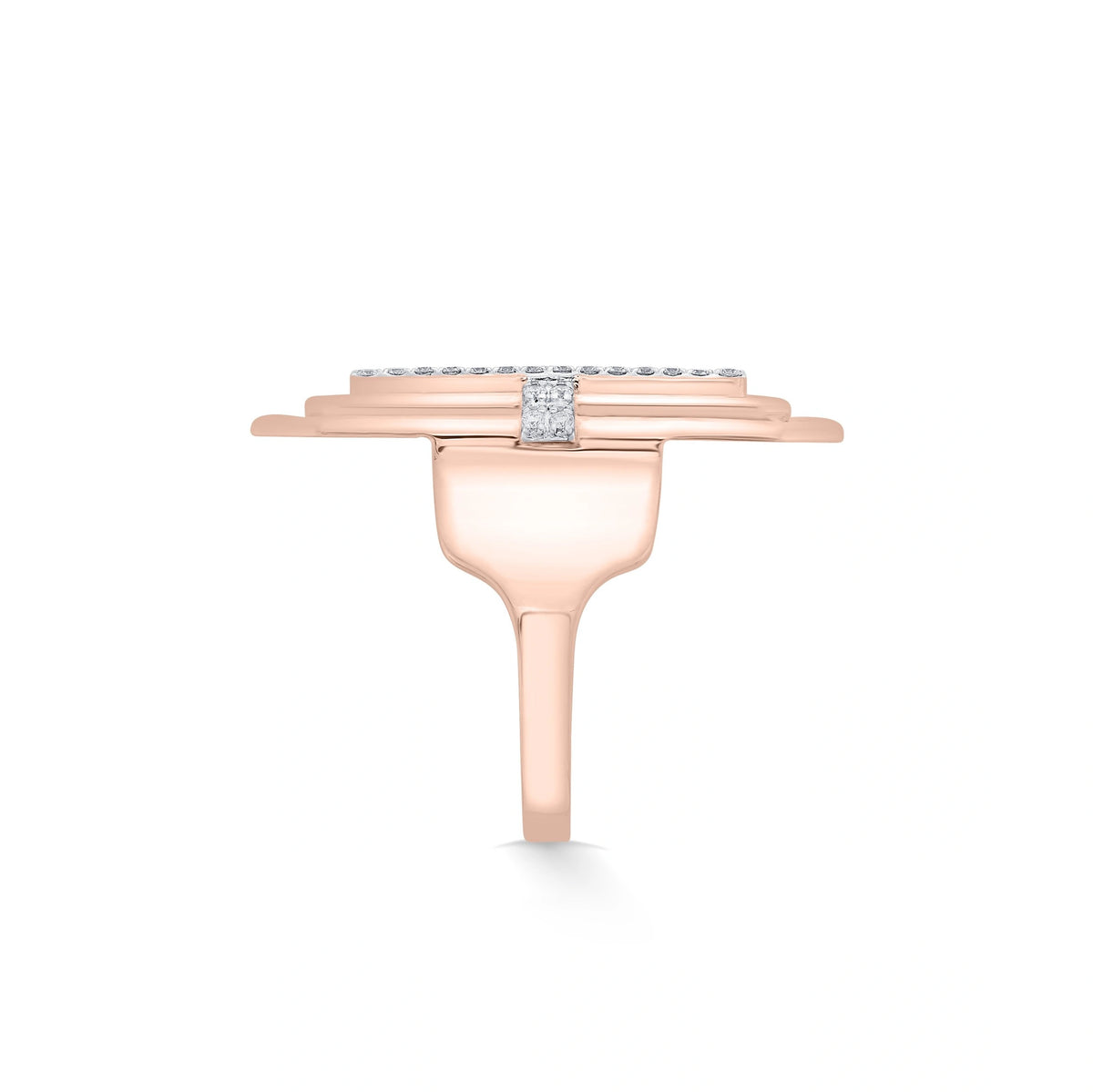 Soiree Deco Dazzle Cage Ring - Zen Diamond India