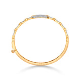 Cuban Interlock Sparkle Bangle