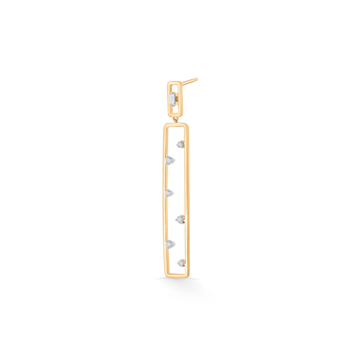 Soiree Linear Drop Earrings - Zen Diamond India