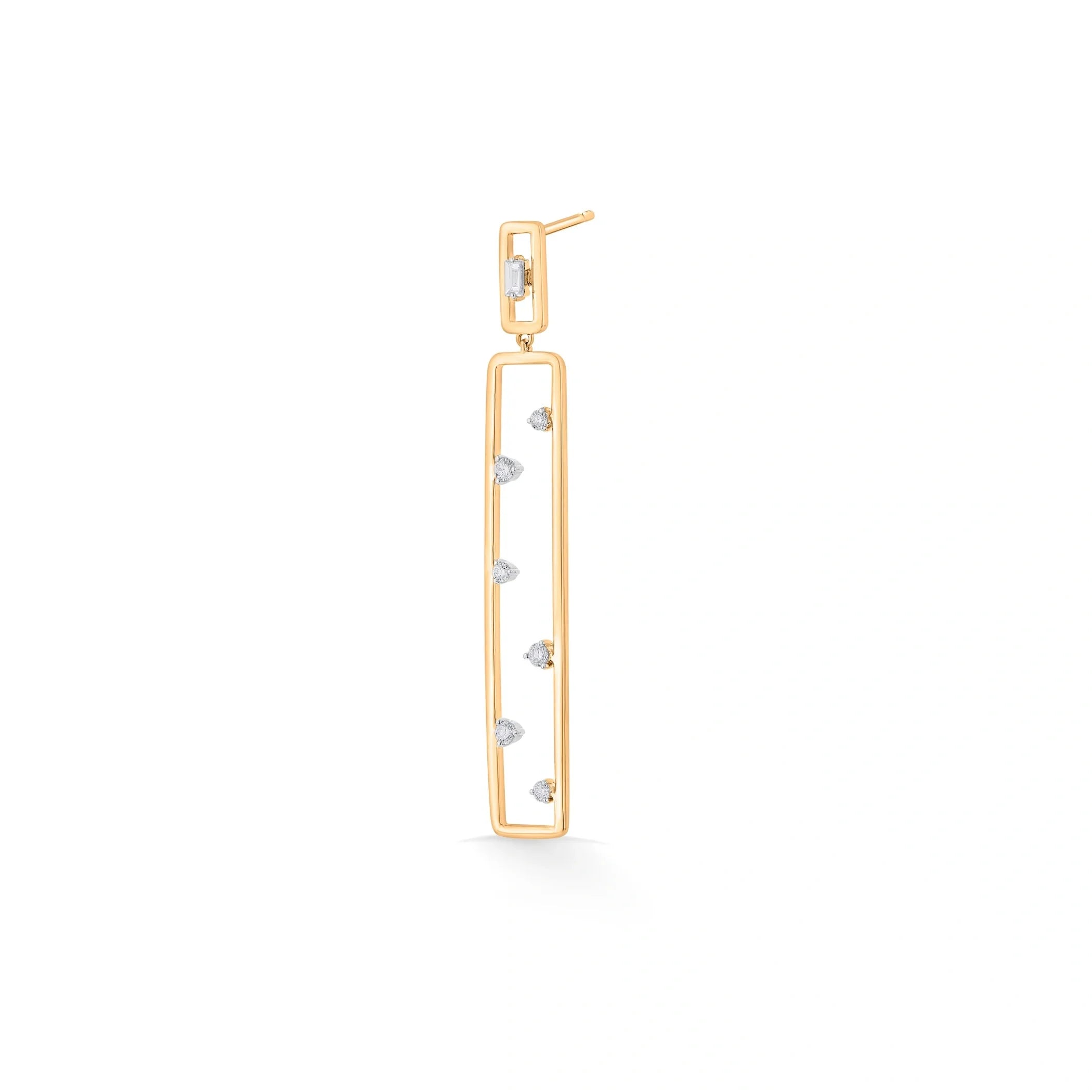 Soiree Linear Drop Earrings - Zen Diamond India