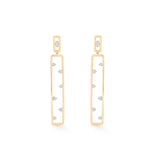 Soiree Linear Drop Earrings - Zen Diamond India